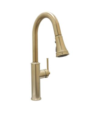 Huntington Brass Satin Brass Crest Classic Kitchen Faucet