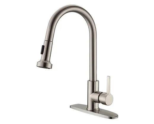 Kingmore Brushed Nickel Marcato Kitchen Faucet
