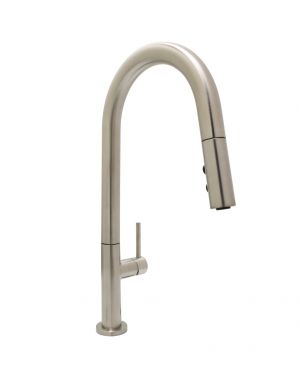 Huntington Brass Satin Nickel Cevi Contemporary Kitchen Faucet