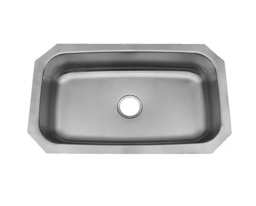 PROHS Stainless Single Bowl Undermount 18 Gauge Stainless Steel Kitchen Sink