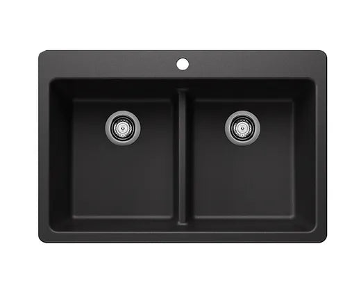 Blanco  Anthracite Liven Equal Double Granite Composite Kitchen Sink