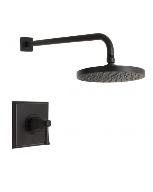 Huntington Brass Matte Satin Black Daven Port Shower Combo Kit