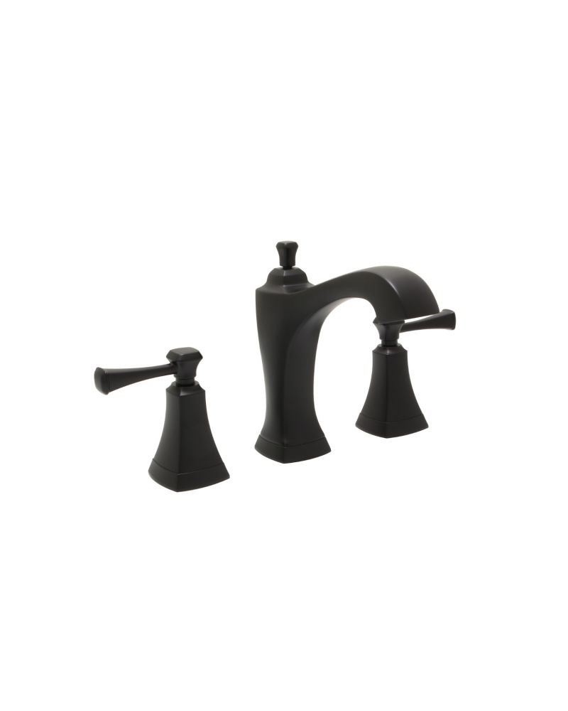 Huntington Brass Matte Satin Black Davenport Widespread Bath Faucet