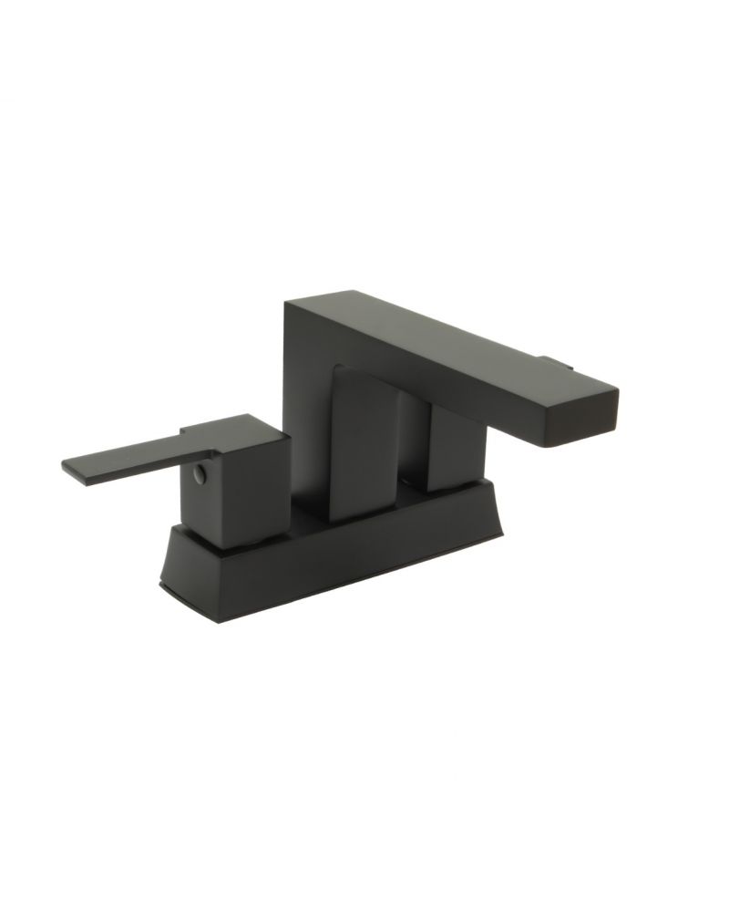 Huntington Brass Matte Satin Black Razo Center Set Bath Faucet