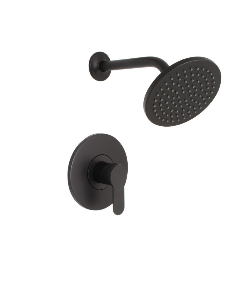 Huntington Brass Matte Satin Black Taizo Shower Combo Kit