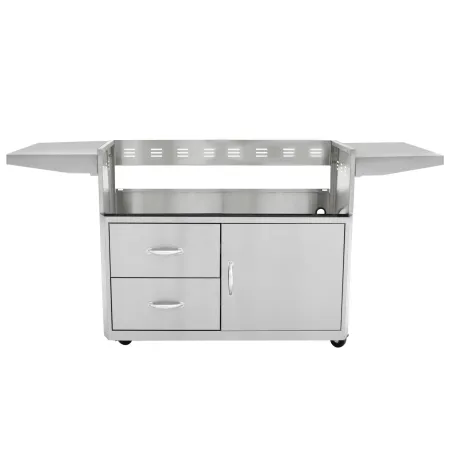 Stainless Blaze Soft Close Hinges and Lights Grill Cart
