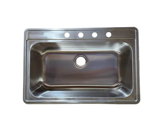 PROHS  Stainless Drop  In 18 Gauge Stainless Steel Kitchen Sink