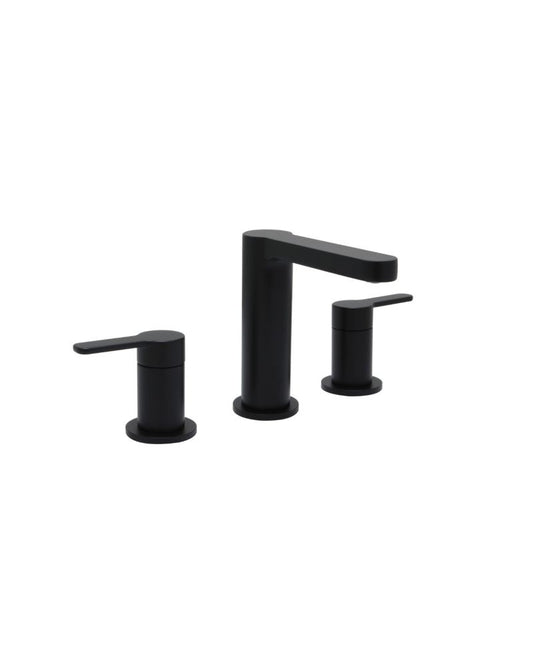 Huntington Brass Matte Satin Black Taizo Widespread Bath Faucet