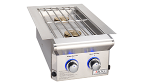 American Outdoor Grill Stainless Double Gas Side Burner