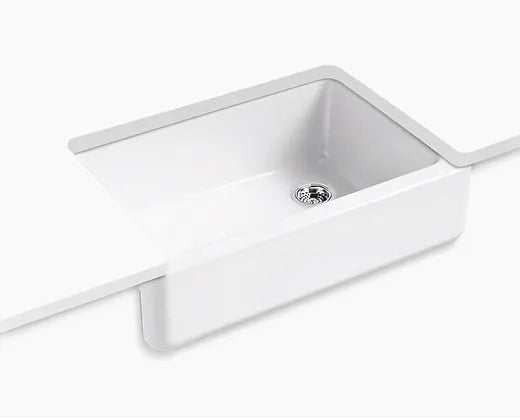 Kohler  White Whitehaven Cast Iron Kitchen Sink