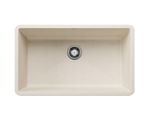 Blanco  Soft White Precis Super Single Granite Composite Kitchen Sink