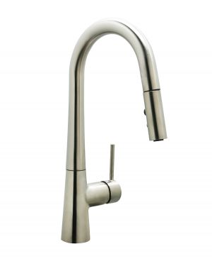 Elegant Vino Contemporary Styled Pull-Down - PVD Satin Nickel