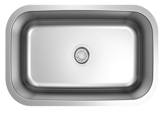 Genesis Series 30x18 18g Stainless Steel Sink Single Bowl