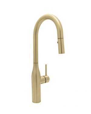 Huntington Brass Satin Brass Rise Contemporary Kitchen Faucet