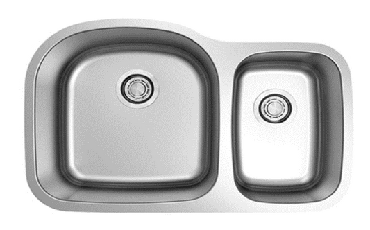 Dakota  Stainless Genesis 70/30 18 Gauge Stainless Steel Kitchen Sink