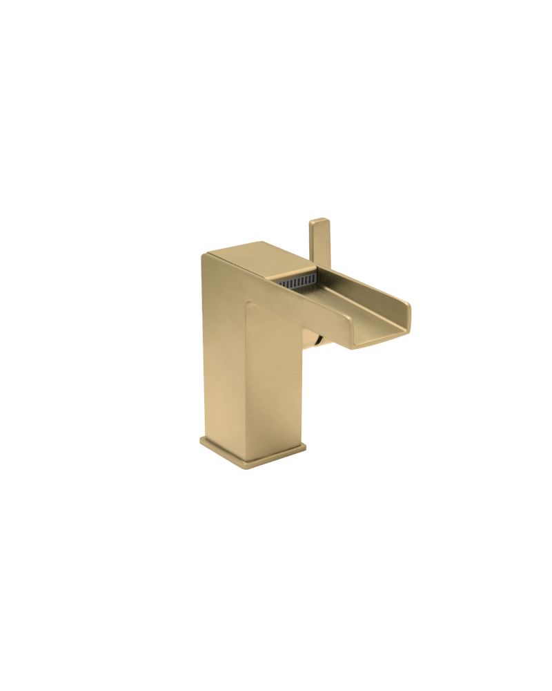 Razo Single Control Open Channel - PVD Satin Brass