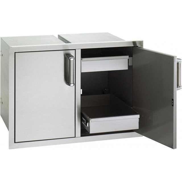 Stainless Pantry Double Door Drawer