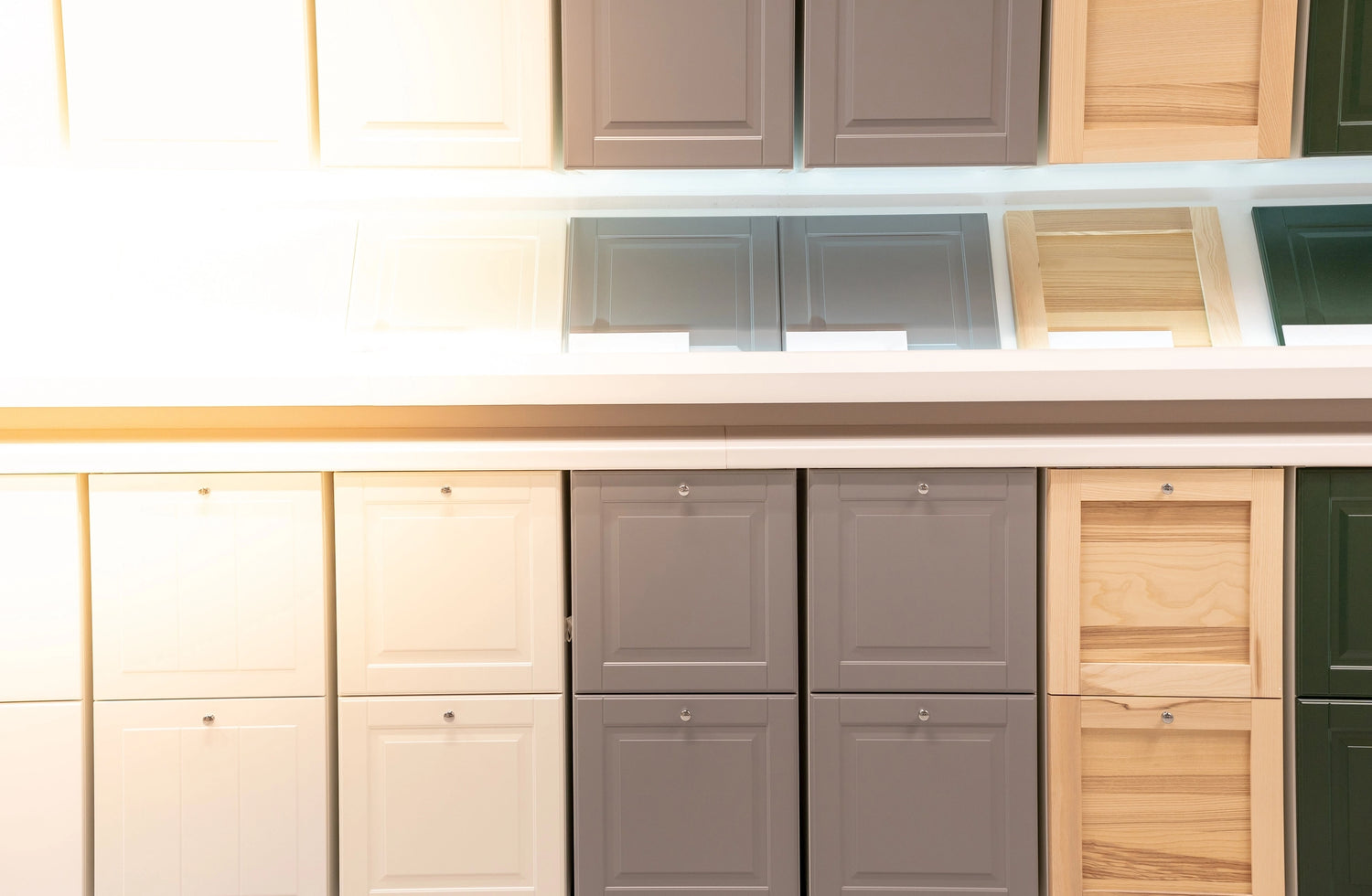 Cabinet style selection in showroom
