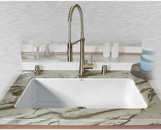Ceco  White Del Rey Cast Iron Kitchen Sink