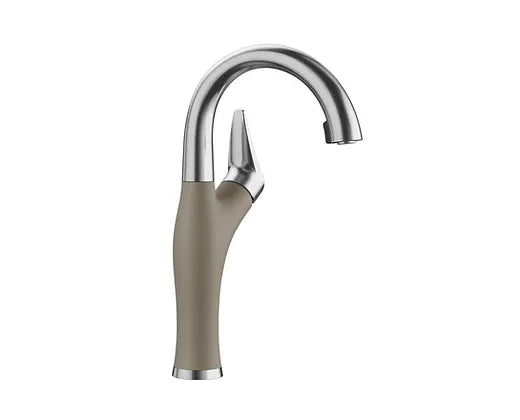 Blanco Stainless Truffle Handmade Double Bowl Low Divide  50/50  Bar Faucet