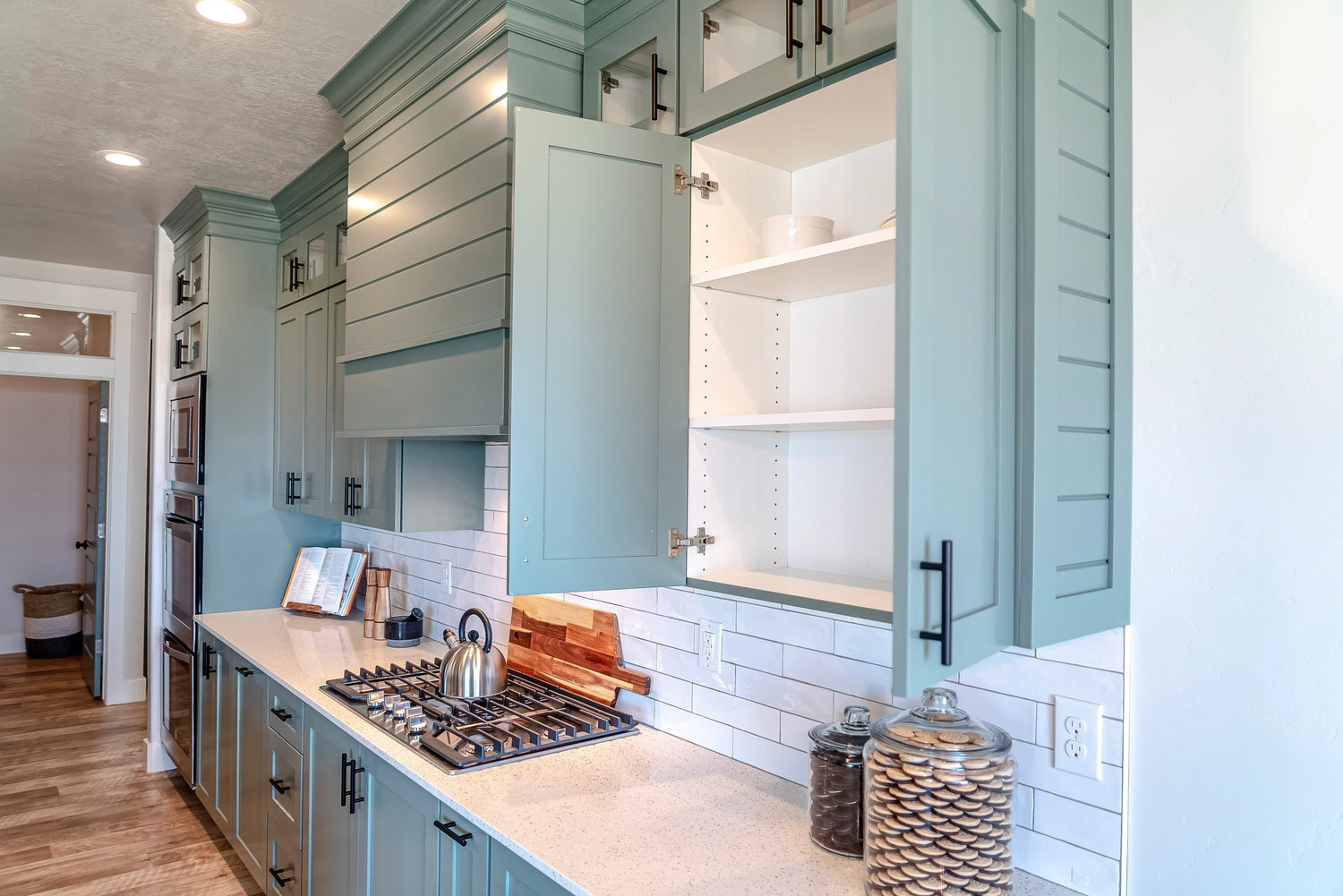 Custom cabinets paired with premium countertops