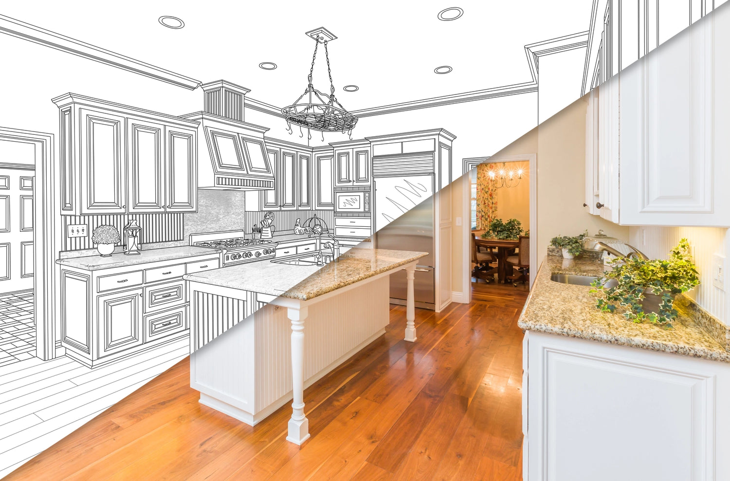 Custom kitchen design and fabrication process