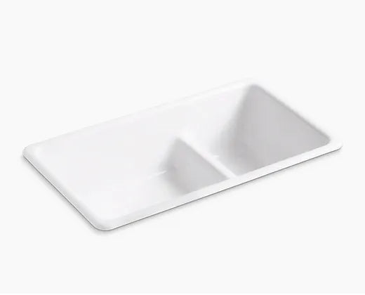 Kohler  White Whitehaven Cast Iron Kitchen Sink