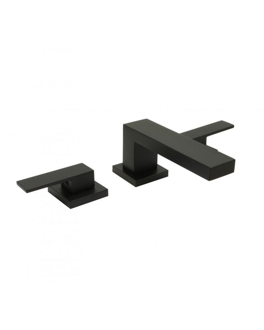 Huntington Brass Matte Satin Black Razo Widespread Short Bath Faucet