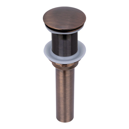 PROHS  Antique Copper 1  1/2  Traditional Vanity Pop  Up W / Overflow Drain
