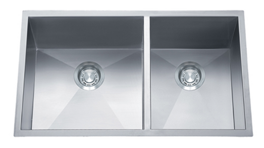 Dakota  Stainless Zero Radius 60/40 16 Gauge Stainless Steel Kitchen Sink
