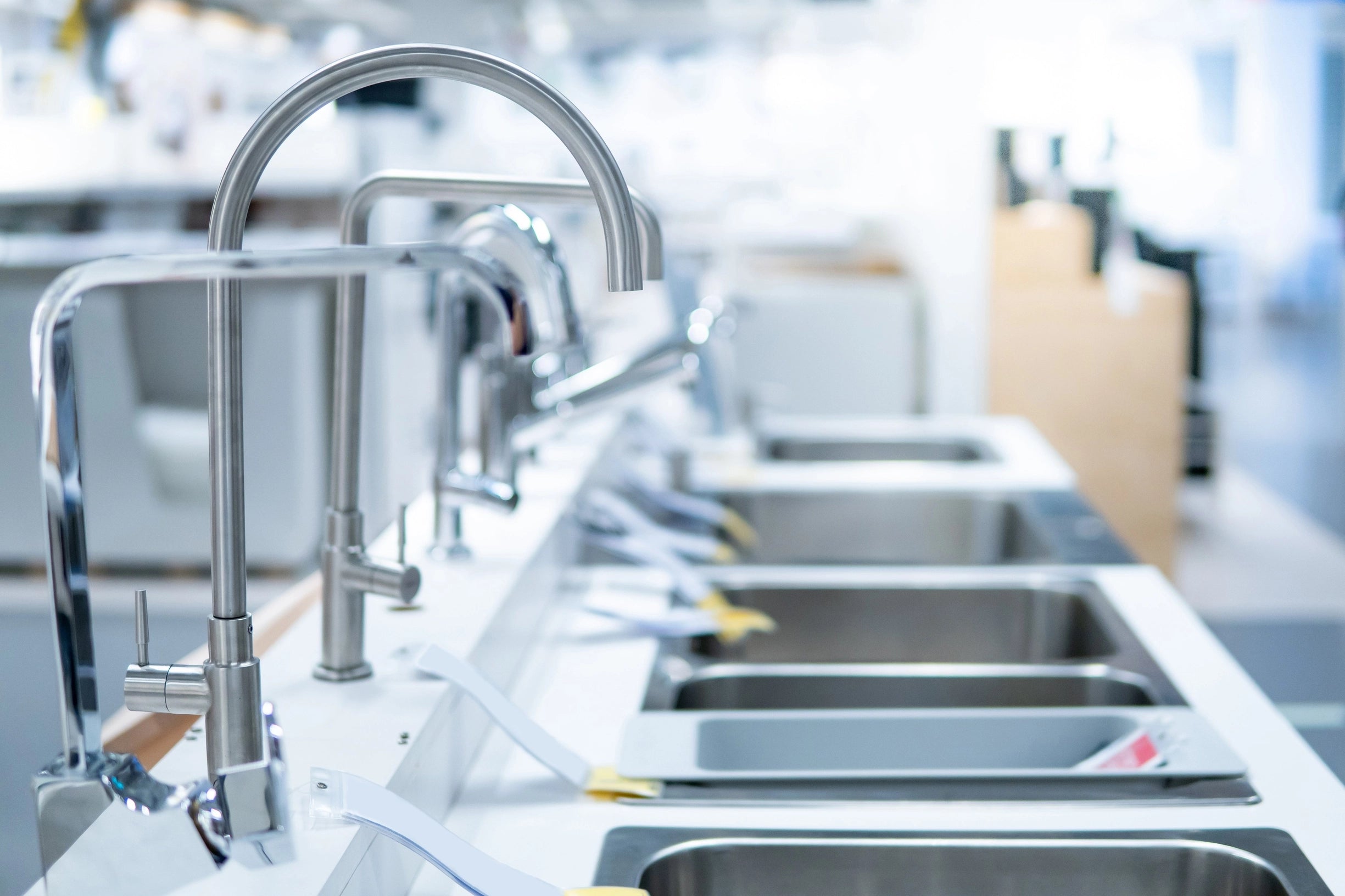 Kitchen sink and faucet fixtures