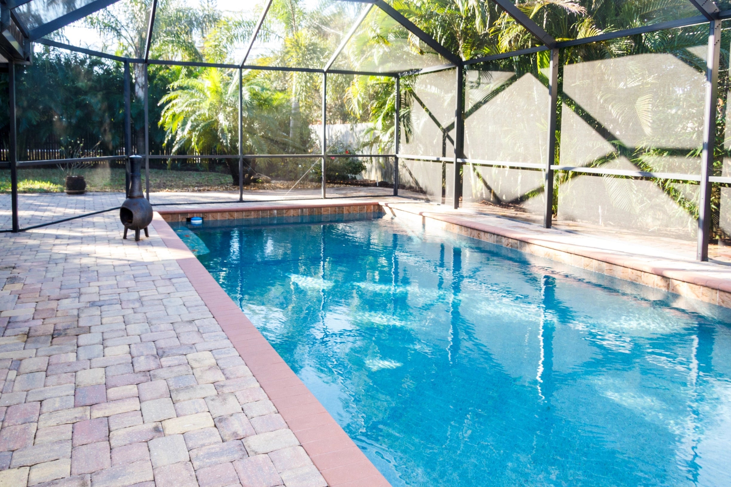 Custom paver pool deck and patio
