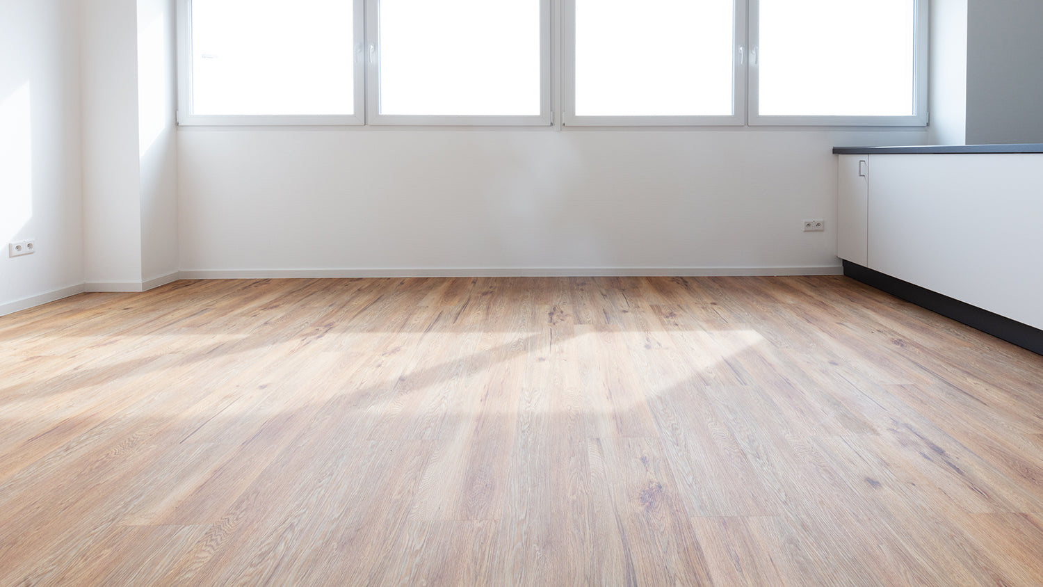 Vinyl ceramic flooring in stylish tiles