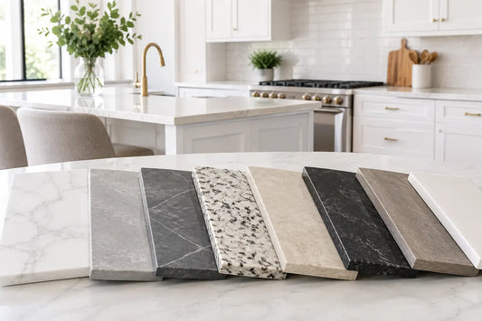 8 Countertop Colors for White Cabinets That Work
