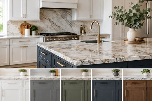 Cabinet Colors That Work With Stone Countertops