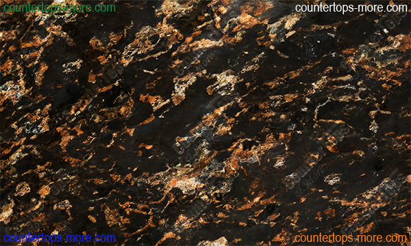 Magma Black Granite countertop material for kitchen or bathroom remodel