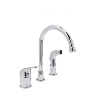 Huntington Brass Polished Chrome Elegant Single Control Kitchen Faucet
