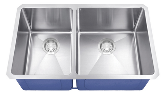 Dakota  Stainless Micro Radius 40/60 16 Gauge Stainless Steel Kitchen Sink