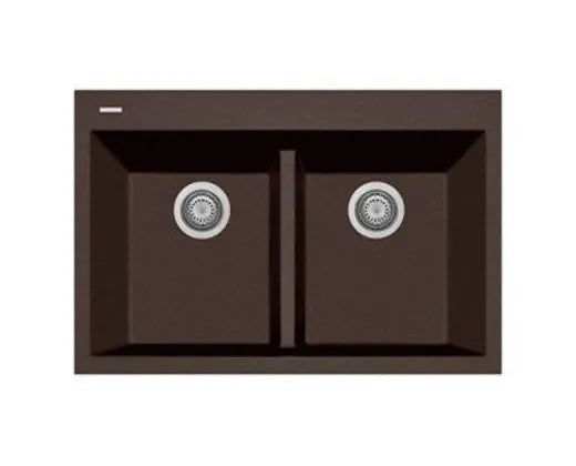Q  Espresso Napoli Granite Composite Kitchen Sink