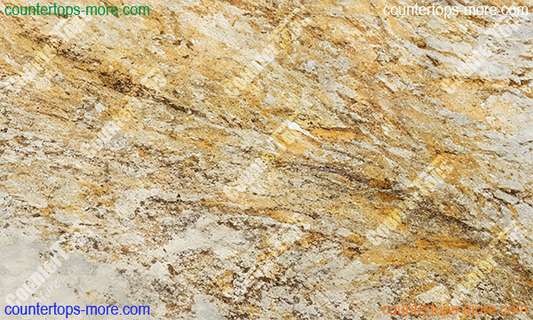 Gold Antique Granite countertop material for kitchen or bathroom remodel