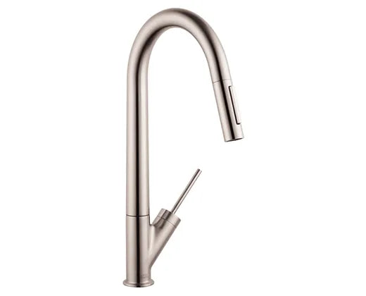 Axor  Steel Optic Starck HighArc Kitchen Faucet