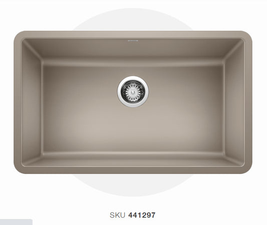 Blanco  Truffle Diamond Silgranit Single Bowl Granite Composite Kitchen Sink