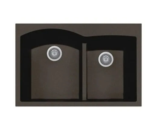 Q  Espresso Milano Granite Composite Kitchen Sink