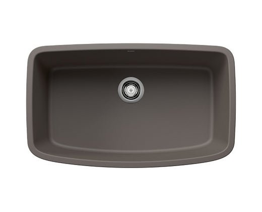 Blanco  Volcano Gray Valea Super Single Granite Composite Kitchen Sink