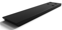 Web Granite Matte Black Flat Straight Support Bracket