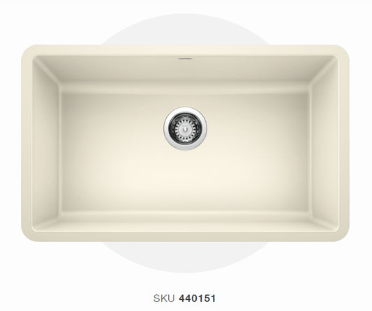 Blanco  Biscuit Diamond Silgranit Single Bowl Granite Composite Kitchen Sink