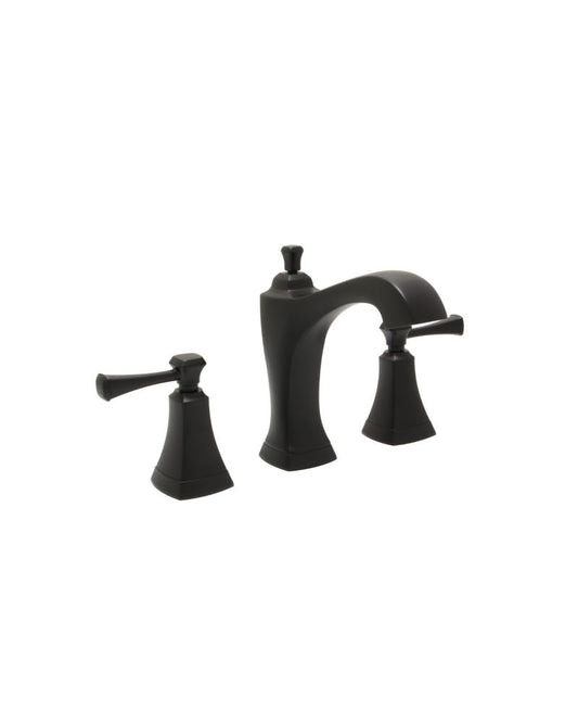 Huntington Brass Matte Satin Black Davenport Widespread Bath Faucet