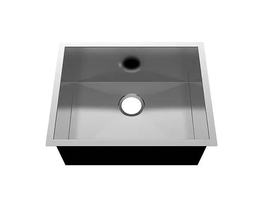 PROHS  Stainless 8  Razo Widespread Tall 16 Gauge Stainless Steel Kitchen Sink