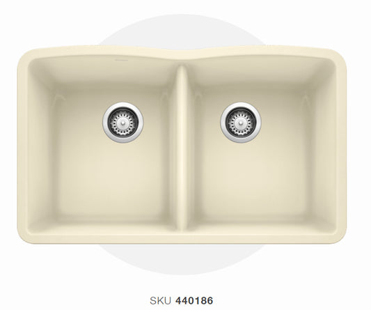 Blanco  Biscuit Diamond Silgranit 50/50 Granite Composite Kitchen Sink