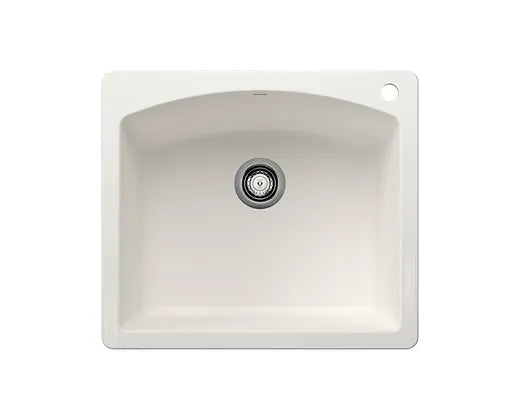 Blanco  White Diamond Medium Single Granite Composite Kitchen Sink